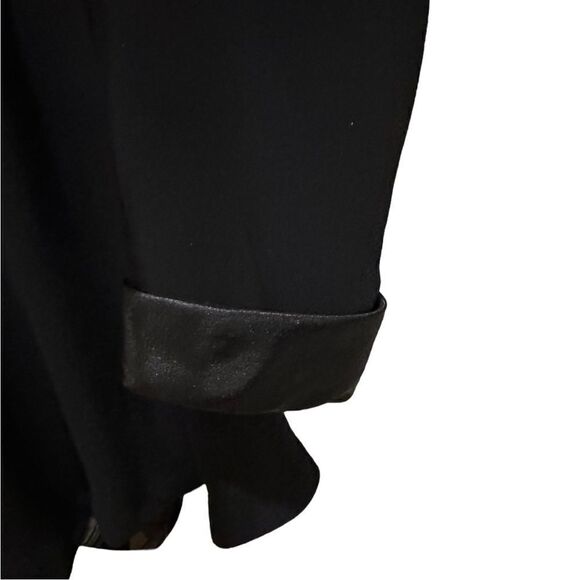 Another Thyme blazer, jacket, cardigan shimmer satin cuff and lapel flowy - Picture 3 of 9